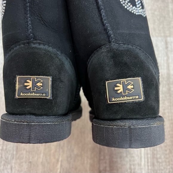 Koolaburra Shoes Koolaburra By Ugg Black Peace Sign Australian Sheepskin Boots Black 9m 302